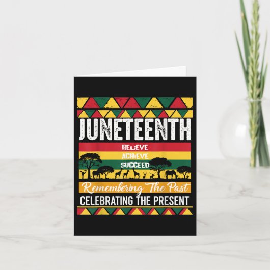 Juneteenth is mijn Onafhankelijkheidsdag Afrikaans Kaart (Voorkant)