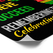 Juneteenth is mijn onafhankelijkheidsdag Afrikaans Poster (Hoek)