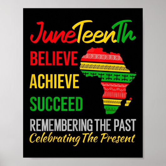 Juneteenth is mijn onafhankelijkheidsdag Afrikaans Poster (Voorkant)