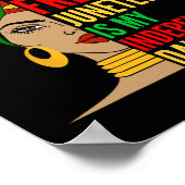 Juneteenth is mijn Onafhankelijkheidsdag Black His Poster (Hoek)