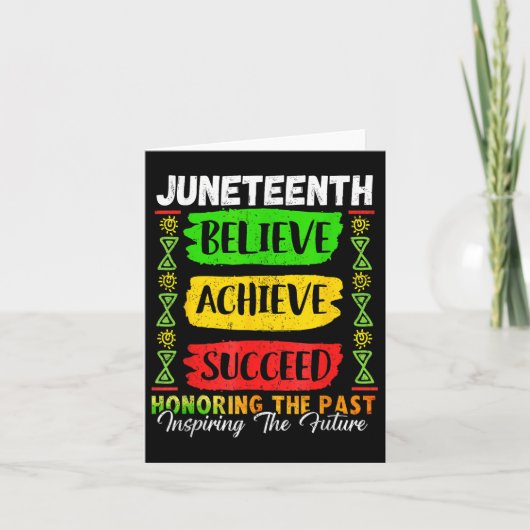 Juneteenth is mijn Onafhankelijkheidsdag Black Pri Kaart (Voorkant)