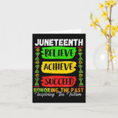 Juneteenth is mijn Onafhankelijkheidsdag Black Pri Kaart (Gele Bloem)