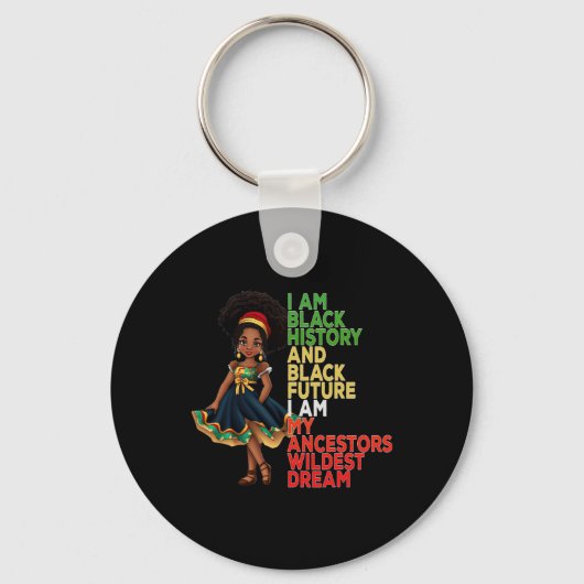 Juneteenth is mijn Onafhankelijkheidsdag Black Wom Sleutelhanger (Voorkant)