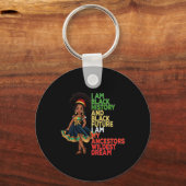 Juneteenth is mijn Onafhankelijkheidsdag Black Wom Sleutelhanger (Voorkant)
