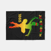 Juneteenth is mijn onafhankelijkheidsdag danseres  fleece deken (Voorkant (Horizontaal))