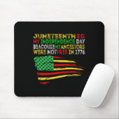 Juneteenth is mijn Onafhankelijkheidsdag Free ISH Muismat (Met muis)