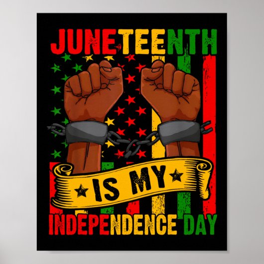 Juneteenth is mijn Onafhankelijkheidsdag Free ISH  Poster (Voorkant)