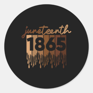 Juneteenth is mijn Onafhankelijkheidsdag Free ISH  Ronde Sticker