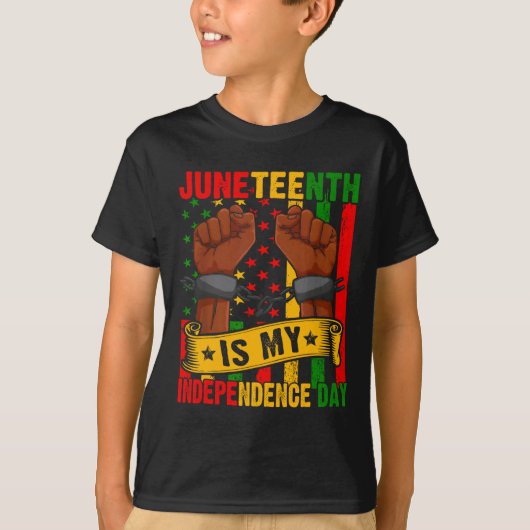 Juneteenth is mijn Onafhankelijkheidsdag Free ISH  T-shirt (Voorkant)