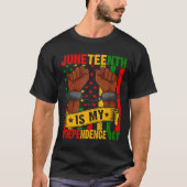Juneteenth is mijn Onafhankelijkheidsdag Free ISH  T-shirt (Voorkant)