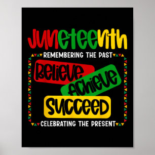 Juneteenth is mijn onafhankelijkheidsdag Geloof Be Poster