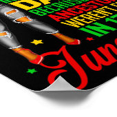 Juneteenth is mijn onafhankelijkheidsdag gratis zw poster (Hoek)
