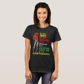 Juneteenth is mijn onafhankelijkheidsdag gratis zw t-shirt (Voorkant volledig)