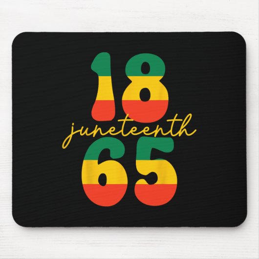 Juneteenth is mijn Onafhankelijkheidsdag Kind Blac Muismat (Voorkant)