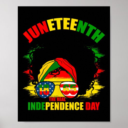 Juneteenth is mijn Onafhankelijkheidsdag moedige z Poster (Voorkant)