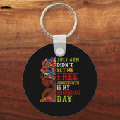 Juneteenth is mijn onafhankelijkheidsdag, niet 4 j sleutelhanger (Voorkant)