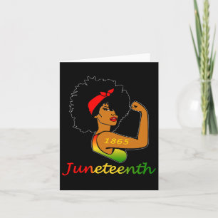 Juneteenth is mijn onafhankelijkheidsdag Vrije zwa Kaart