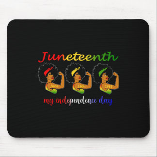 Juneteenth is mijn onafhankelijkheidsdag Vrije zwa Muismat