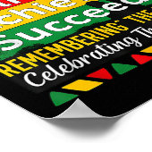 Juneteenth is mijn Onafhankelijkheidsdag Zwarte Tr Poster (Hoek)
