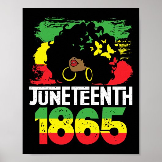 Juneteenth is mijn Onafhankelijkheidsdag Zwarte Vr Poster (Voorkant)