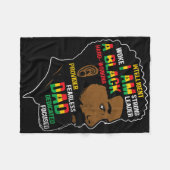 Juneteenth is mijn zwarte vader op Onafhankelijkhe Fleece Deken (Voorkant (Horizontaal))