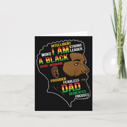 Juneteenth is mijn zwarte vader op Onafhankelijkhe Kaart (Voorkant)