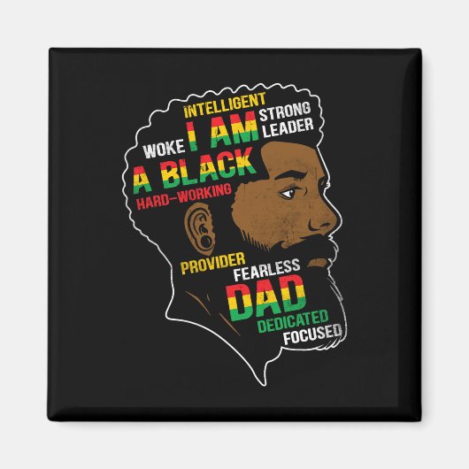Juneteenth is mijn zwarte vader op Onafhankelijkhe Magneet (Voorkant)
