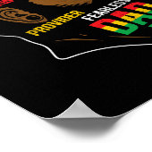 Juneteenth is mijn zwarte vader op Onafhankelijkhe Poster (Hoek)