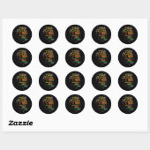 Juneteenth is mijn zwarte vader op Onafhankelijkhe Ronde Sticker (Vel)