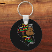 Juneteenth is mijn zwarte vader op Onafhankelijkhe Sleutelhanger (Voorkant)