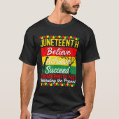 Juneteenth Is My Independence Day Black Pride Mela T-shirt (Voorkant)
