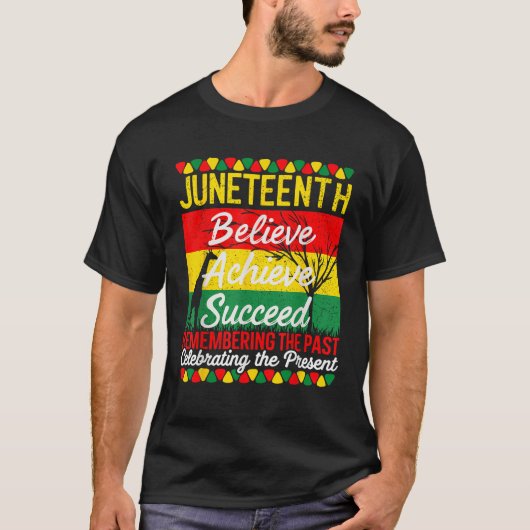 Juneteenth Is My Independence Day Black Pride Mela T-shirt (Voorkant)