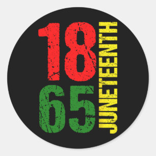 Juneteenth Is My Independence Day Black Women Blac Ronde Sticker
