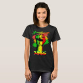 Juneteenth Is My Independence Day Black Women Blac T-shirt (Voorkant volledig)