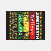 Juneteenth is onafhankelijkheidsdag zwarte trots m fleece deken (Voorkant (Horizontaal))