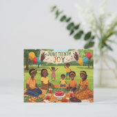 Juneteenth Joy Briefkaart (Staand voorkant)