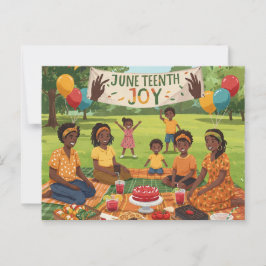 Juneteenth Joy Briefkaart
