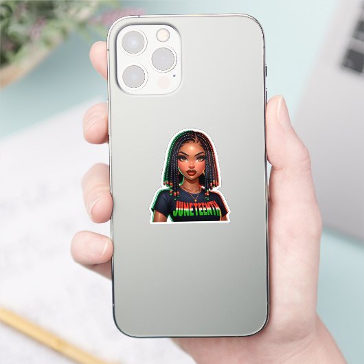 Juneteenth Joy Sticker (Telefoon)