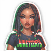 Juneteenth Joy Sticker (Voorkant)