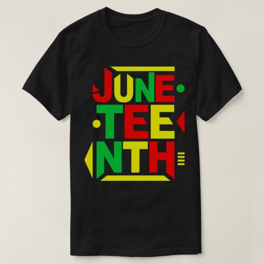 Juneteenth Jubilee Afrikaans geïnspireerd T-shirt (Design voorkant)