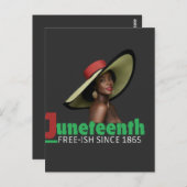 Juneteenth June 19, 1865 - Historical Commemoratio Briefkaart (Voorkant / Achterkant)