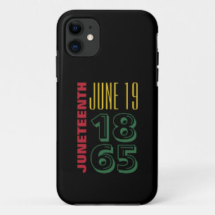 Juneteenth June 19 1865 Typografie Black History Case-Mate iPhone Case
