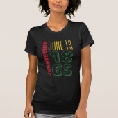 Juneteenth June 19 1865 Typografie Black History T-shirt (Voorkant)