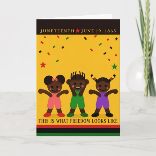 Juneteenth Kaart (Voorkant)