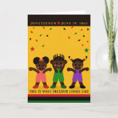 Juneteenth Kaart (Voorkant)