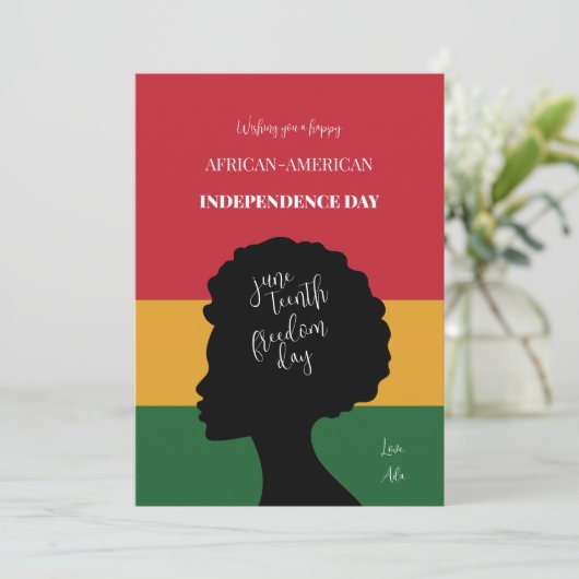 Juneteenth Kaart (Staand voorkant)