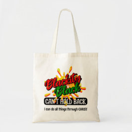 Juneteenth KAN ZWARTE Christelijk NIET TEGENHOUDEN Tote Bag