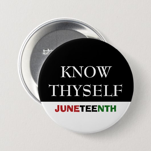 Juneteenth KEN JEZELF Ronde Button 7,6 Cm (Voorkant /achterkant)