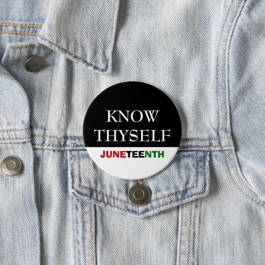 Juneteenth KEN JEZELF Ronde Button 7,6 Cm (In situ)