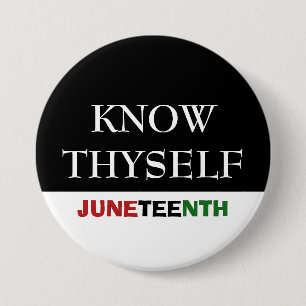 Juneteenth KEN JEZELF Ronde Button 7,6 Cm